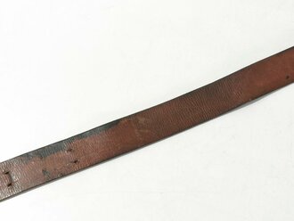 Koppelriemen für Mannschaften Wehrmacht, Gesamtlänge 91cm, spätes Stück mit Reichsbetriebsnummer