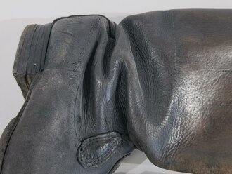 Paar Marschstiefel für Mannschaften der Wehrmacht. Zum Teil neuzeitlich "restauriert", Sohlenlänge 27cm