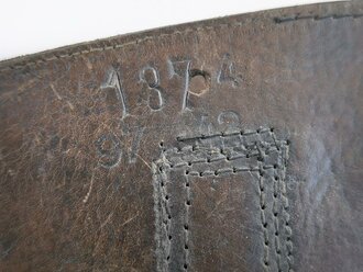 Paar Marschstiefel für Mannschaften der Wehrmacht. Zum Teil neuzeitlich "restauriert", Sohlenlänge 27cm