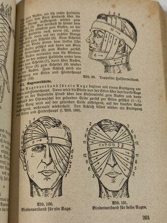 H.Dv.59 M.Dv Kr. 275, L.Dv59 Unterrichtsbuch für Sanitätsunteroffiziere und -mannschaften, datiert 1939, 431 Seiten, gebraucht