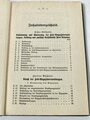 D.V.E.Nr 79 Feld Magazindienstordnung, datiert 3.März.1910, 128 Seiten, gebraucht