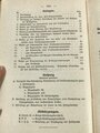 D.V.E.Nr 79 Feld Magazindienstordnung, datiert 3.März.1910, 128 Seiten, gebraucht