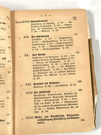 Dienstunterricht des Königlich Sächsischen Infanteristen, 208 Seiten, gebraucht