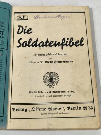 S.F. Die Soldatenfibel, 120 Seiten, gebraucht