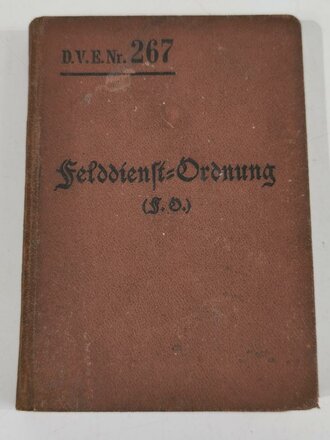 D.V.E.Nr. 267 Felddienst Ordnung, ca. 210 Seiten, gebraucht