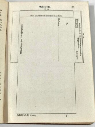 D.V.E.Nr. 267 Felddienst Ordnung, ca. 210 Seiten, gebraucht