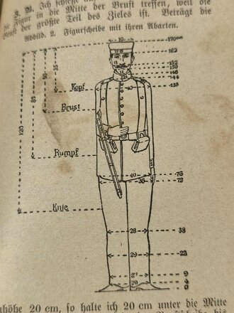 Unterrichtsbuch für den bayrischen Infanteristen und Jäger, datiert 1901, 238 Seiten, gebraucht