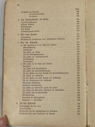 Unterrichtsbuch für den bayrischen Infanteristen und Jäger, datiert 1901, 238 Seiten, gebraucht