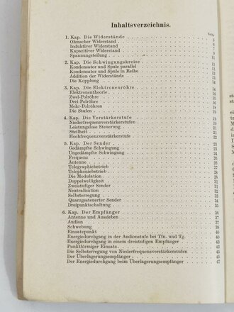 Die Grundlagen der Funktechnik für den Soldatenr, datiert 1941, 47 Seiten, gebraucht