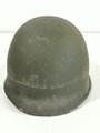 U.S. WWII front seam steel helmet shell, overpainted