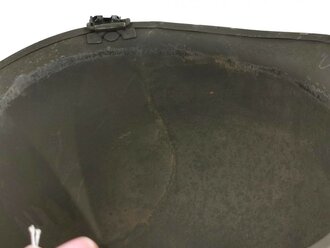 U.S. WWII front seam steel helmet shell, overpainted