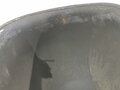 U.S. WWII front seam steel helmet shell, overpainted