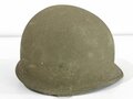 U.S. WWII front seam steel helmet shell, overpainted