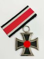 Eisernes Kreuz 2. Klasse 1939, Magnetisches Stück , Hersteller 65 für Klein & Quenzer Idar Oberstein im Bandring, schwärzung des Hakenkreuz 100%