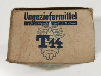 Ungeziefermittel T14 zur Anwendung bei Pferden mit Läusen. Ungeöffnete, seltene Packung