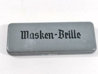 Maskenbrille Wehrmacht, nicht ausgegebenes Set aus altem Fabrikbestand