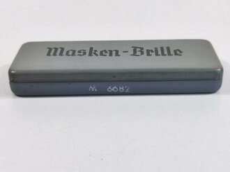 Maskenbrille Wehrmacht, nicht ausgegebenes Set aus altem Fabrikbestand