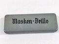 Maskenbrille Wehrmacht, nicht ausgegebenes Set aus altem Fabrikbestand