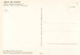 Künstler Ansichtskarte "Beim Reichsarbeitsdienst" Weiblicher Reichsarbeitsdienst