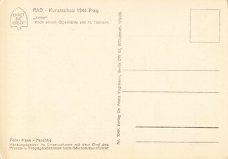 Künstler Ansichtskarte "Ernte" Weiblicher Reichsarbeitsdienst