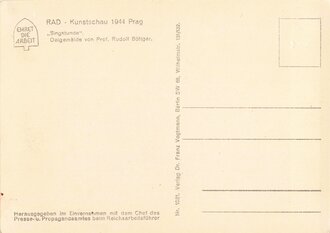 Künstler Ansichtskarte "Singstunde" Weiblicher Reichsarbeitsdienst