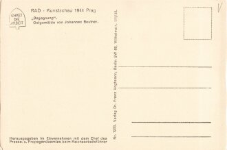 Künstler Ansichtskarte "Begegnung" Weiblicher Reichsarbeitsdienst