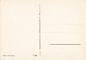 Ansichtskarte Reichsarbeitsdienst der weiblichen Jugend "Blumen gehören zu einem schönen Lager"