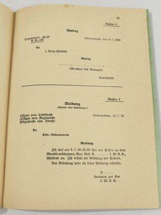 H.Dv.30 M.Dv.Nr. 15 L.Dv.30 Schrift- und Geschäftsverkehr der Wehrmacht, datiert 1939, 39 Seiten, gebraucht, A5