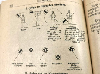 Der Feldgraue - Leifaden für den Dienstunterricht des Infanteristen unter Berücksichtigung der Kriegserfahrungen, datiert 1914/16, 234 Seiten, gebraucht, A5