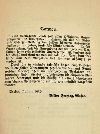 Infanteriegeschütz und F. Gr. W. 34 (8cm), datiert 1939, 66 Seiten, gebraucht, A5