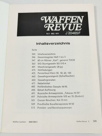 Waffen Revue Nr. 3, Der 60 cm Mörser "Karl", 160 Seiten