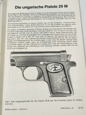 Waffen Revue Nr. 30, Prototyp einer unbekannten mehrschüssigen Perkussionspistole, 160 Seiten