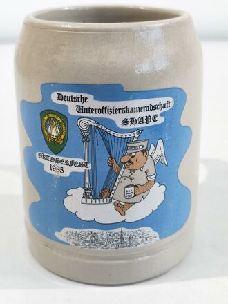 Bierkrug Bundeswehr "Deutsche Unteroffizierskameradschaft SLAPE Oktoberfest 1985"