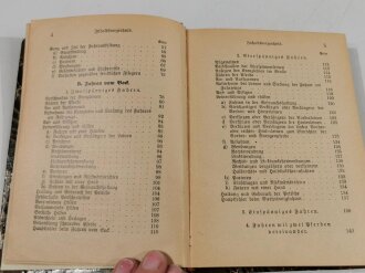 H. Dv. 465. Fahrvorschrift, datiert 1928, 340 Seiten, DIN A3, viele Seite geklebt, neuer Einband,