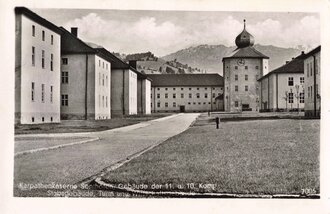 Ansichtskarte "Karpathenkaserne Sonthofen, Gebäude der 11. u. 10. Komp."