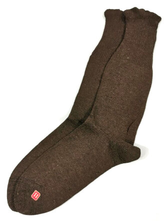 Paar braune Wollsocken Größe 11, Ein ( 1 )...