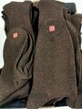 Paar braune Wollsocken Größe 11, Ein ( 1 ) ungetragenes Paar aus der Zeit des 2.Weltkrieg