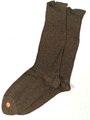 Paar braune Wollsocken Größe 10 1/2,Ein ( 1 ) ungetragenes Paar aus der Zeit des 2.Weltkrieg