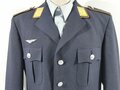 Bundeswehr, Dienstjacke mit Hemd Luftwaffe, die Effekten original vernäht, datiert 1987