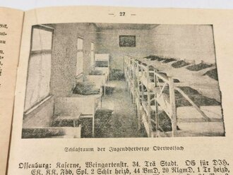 DJH - Badischer Jugendwanderführer, datiert 1935, 48 Seiten, unter A5