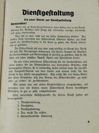 DJ - Führerdienst Gebiet Hochland 19 - Folge 3 März 1939, 48 Seiten, A5