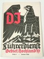 DJ - Führerdienst Gebiet Hochland 19 - Folge 3 März 1939, 48 Seiten, A5