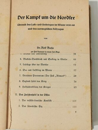 Der Kampf um die Nordsee - Chronik des norwegischen Feldzugs, datiert 1939/40, 310 Seiten, A5
