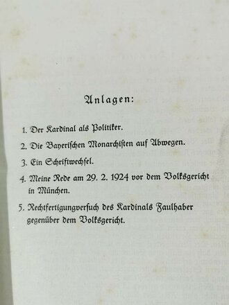 Auf dem Weg zur Feldherrnhalle - Lebenserinnerungen von General Ludendorff, datiert 1937 156 Seiten, A5