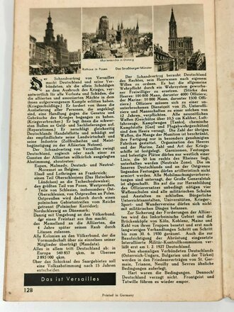 So war es! - Ein Bildbericht vom wahrhaften Deutschland 1914-1918, datiert 1933, 128 Seiten, A5