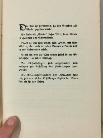 Die Geburt des Jahrtausends, datiert 1936, 147 Seiten, A5