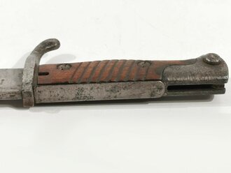 1.Weltkrieg, Seitengewehr Modell 98/05 mit preussischer Abnahme von 1918, Hersteller Waffenfabrik Mauser