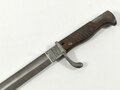 1.Weltkrieg, Seitengewehr Modell 98/05 mit preussischer Abnahme von 1918, Hersteller Waffenfabrik Mauser