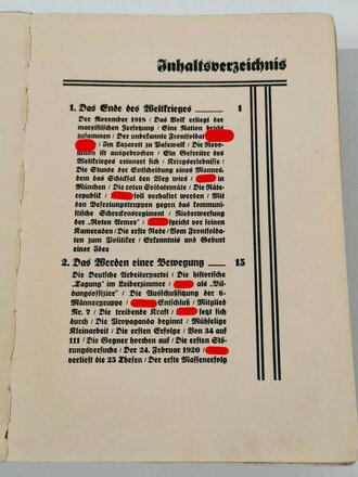 "Das Buch der NSDAP" Werden, Kampf und Ziel der NSDAP, Mitte 30iger Jahre, mehr als 330 Seiten