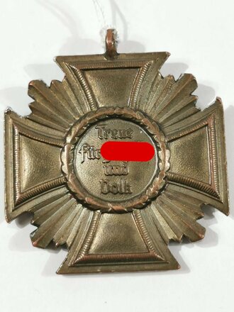 NSDAP Dienstauszeichnung in bronze, Leichtmetall bronziert